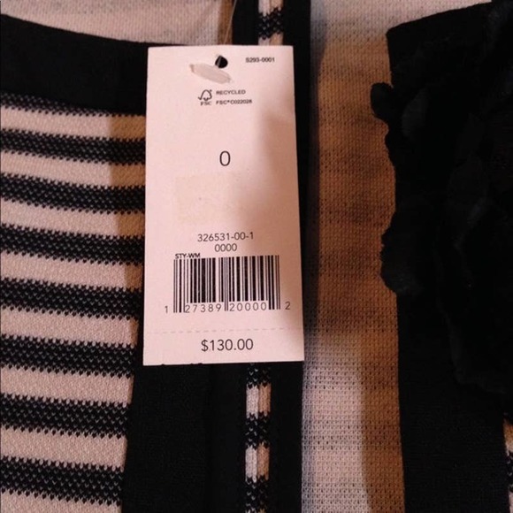 NWT Banana Republic Striped Textured Jacket Size 0 Runs Slightly Larger - Picture 3 of 4